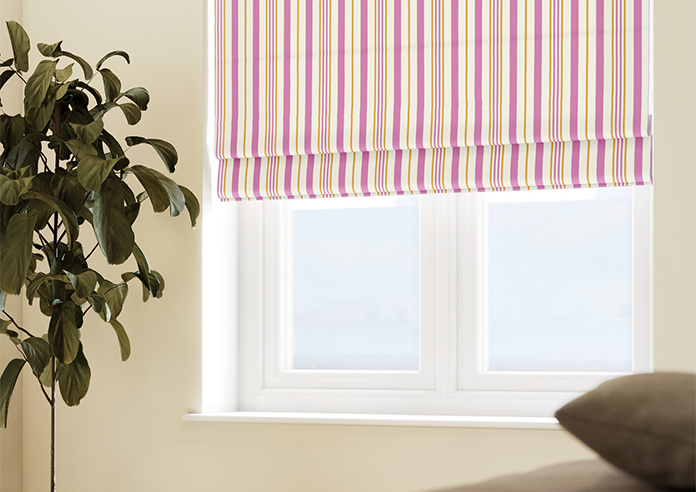 The British Stripe Co. George, Notting Hill No.1 - Twist&Fit Roman Blind - Image 5